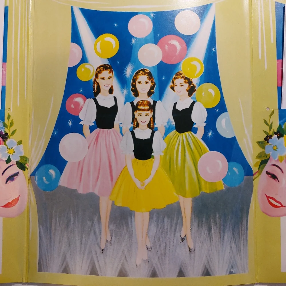 Lennon Sisters Vintage 1959 Cut-Out Dolls Set NEW